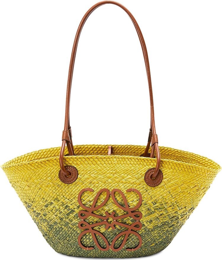 

Сумка Loewe Anagram Basket Small Bag Khaki Green/Yellow, зеленый