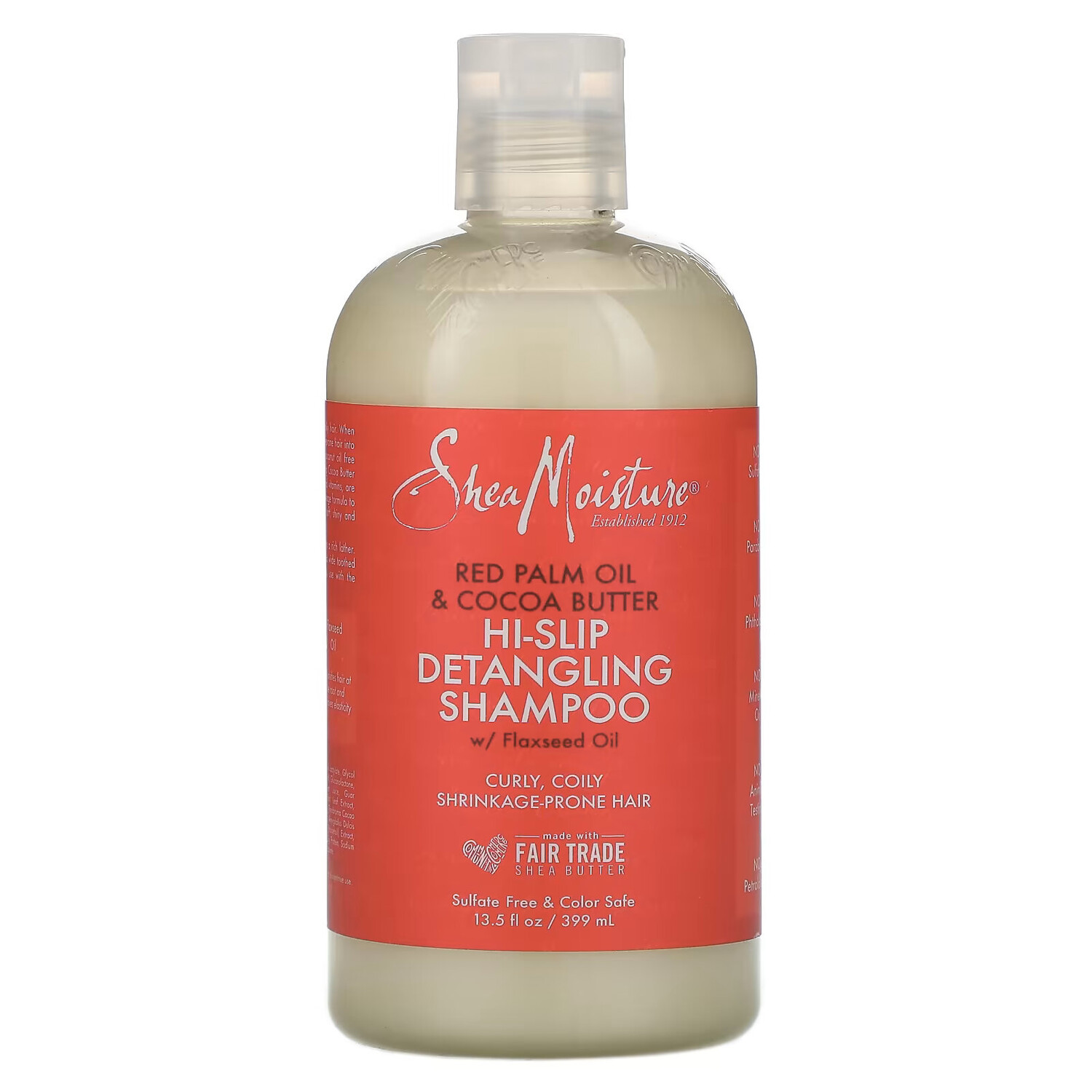 

SheaMoisture, Hi-Slip, шампунь для легкого расчесывания, красное пальмовое масло и масло какао, 399 мл (13,5 жидких унции)