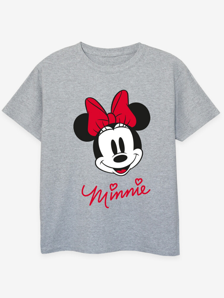 

NW2 Minnie Mouse Face Kids Серая футболка с принтом George., серый
