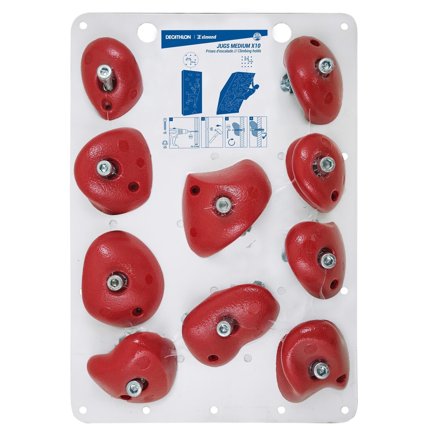 

Зацепы Simond для скалолазания Vertika JUGS Medium, синий