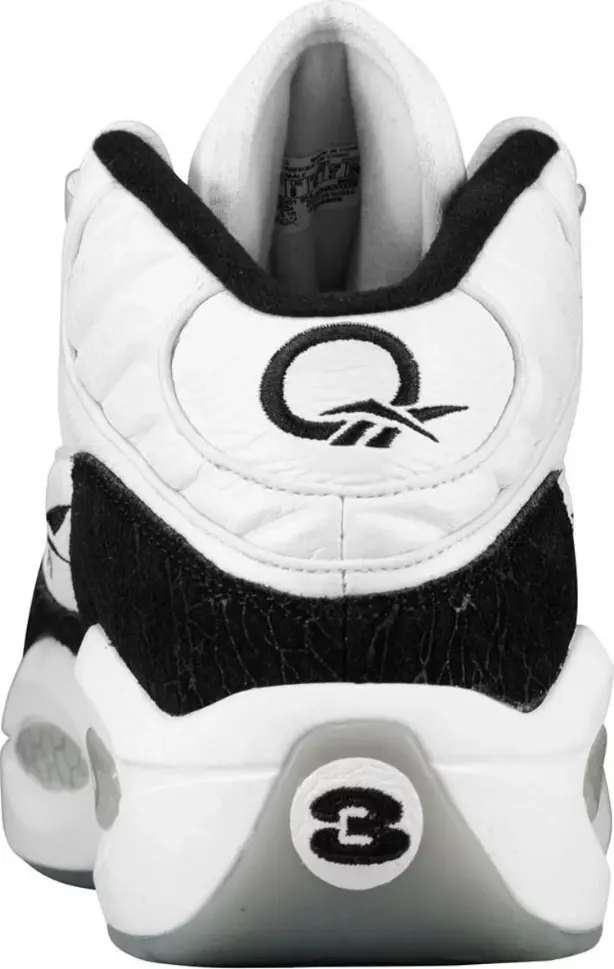 reebok question black and white