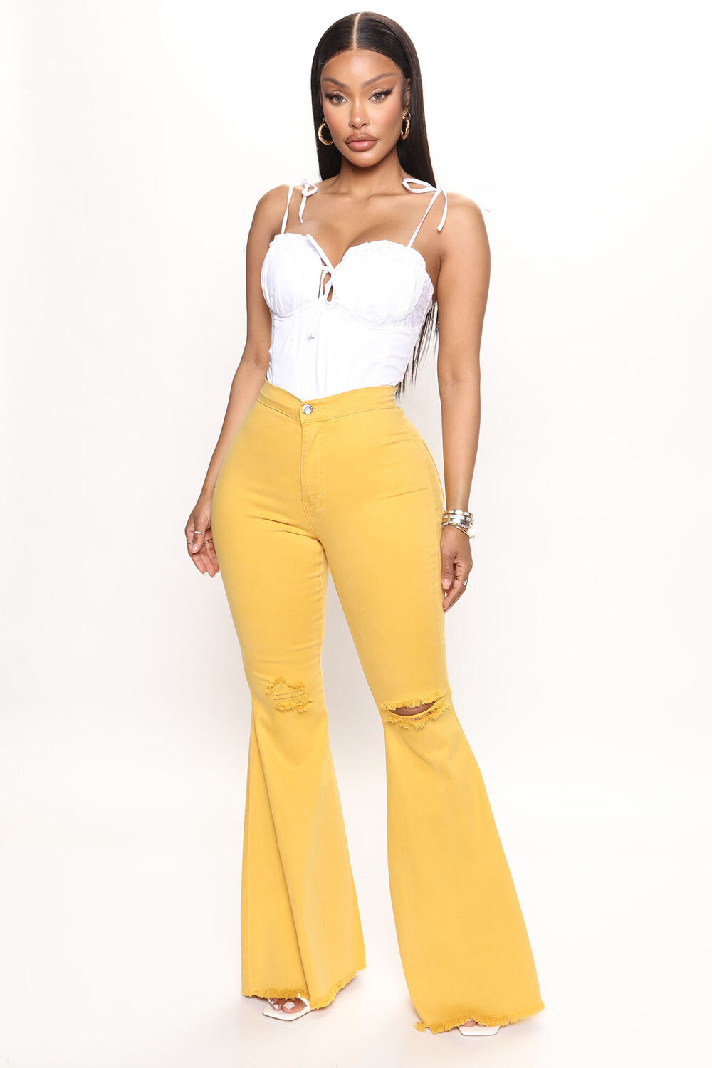 

Джинсы Fashion Nova P1708MD, желтый