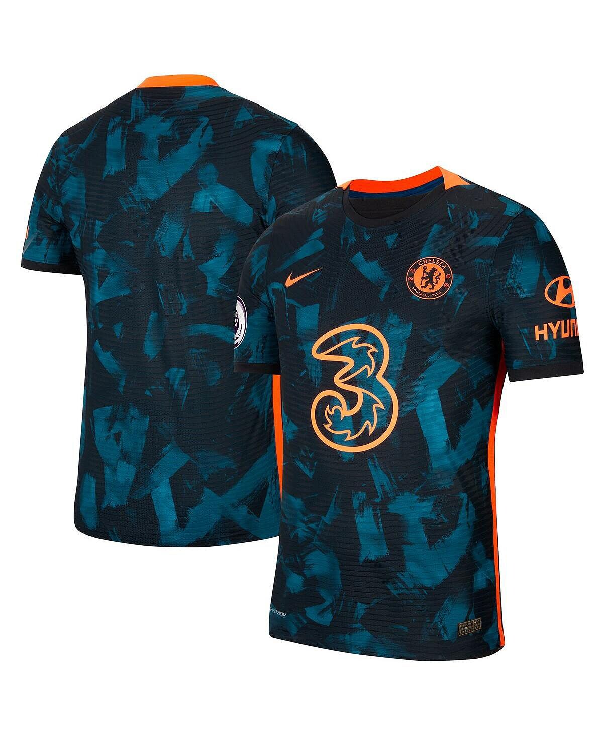 

Мужская синяя футболка chelsea 2021/22 third vapor match authentic Nike, синий