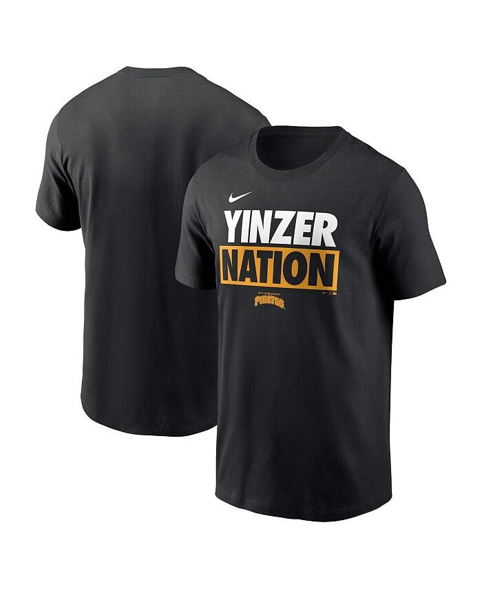 

Мужская черная футболка Pittsburgh Pirates Rally Rule Nike, черный