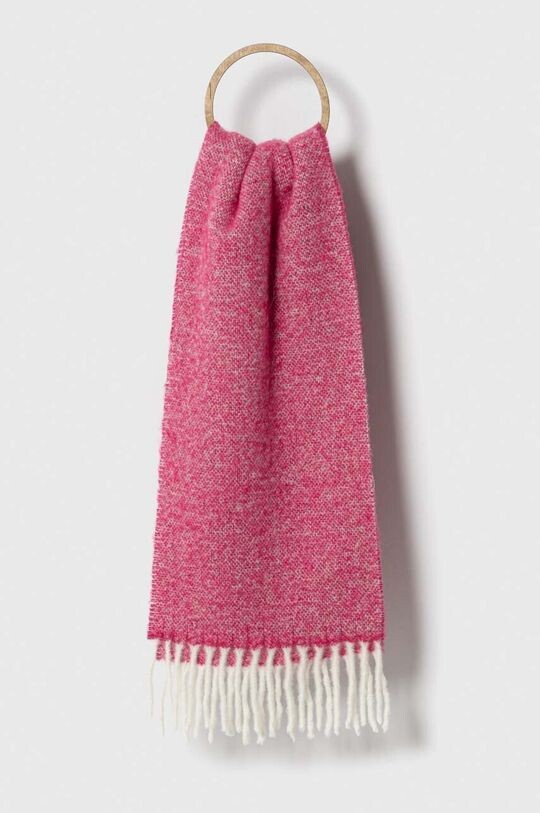 

Шарф из смесовой шерсти United Colors of Benetton, розовый