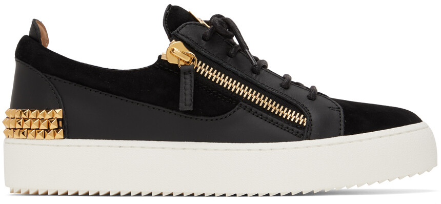 

Черные кроссовки с камуфляжным принтом Giuseppe Zanotti
