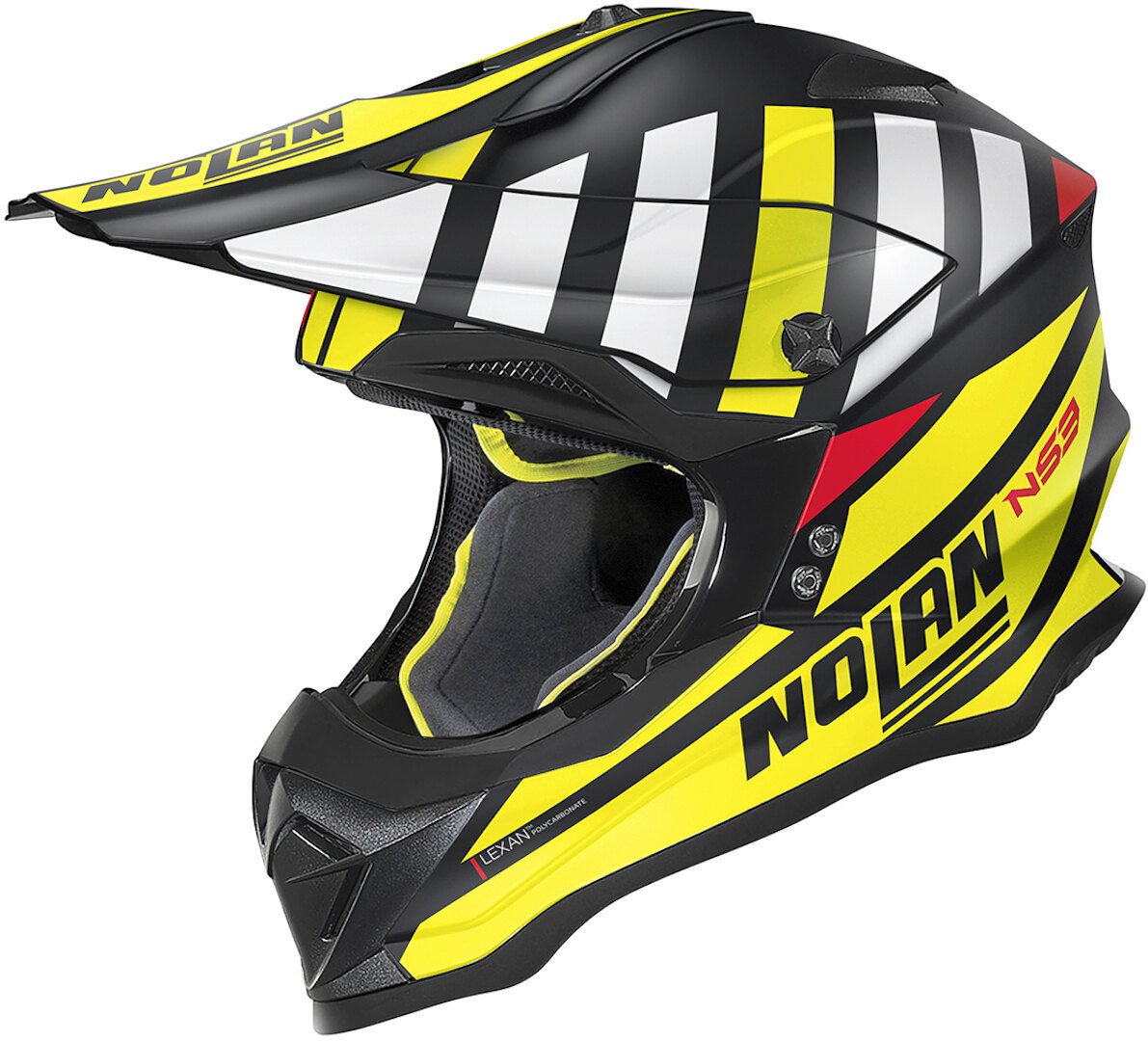 Шлем Nolan N53 Cliffjumper для мотокросса, черный/белый