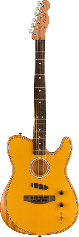 

Fender Acoustasonic Player Telecaster, накладка на гриф из палисандра, цвет ириски