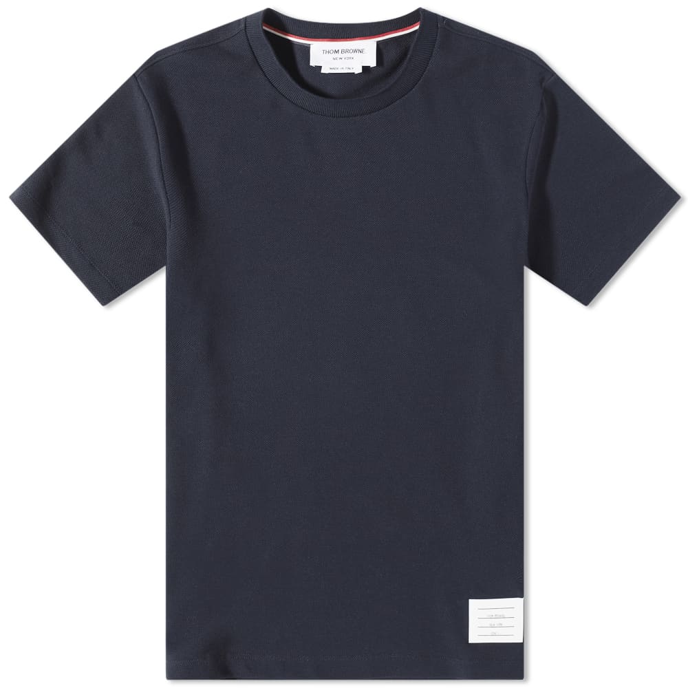 

Футболка Thom Browne Side Four Bar Pique Tee, Серый