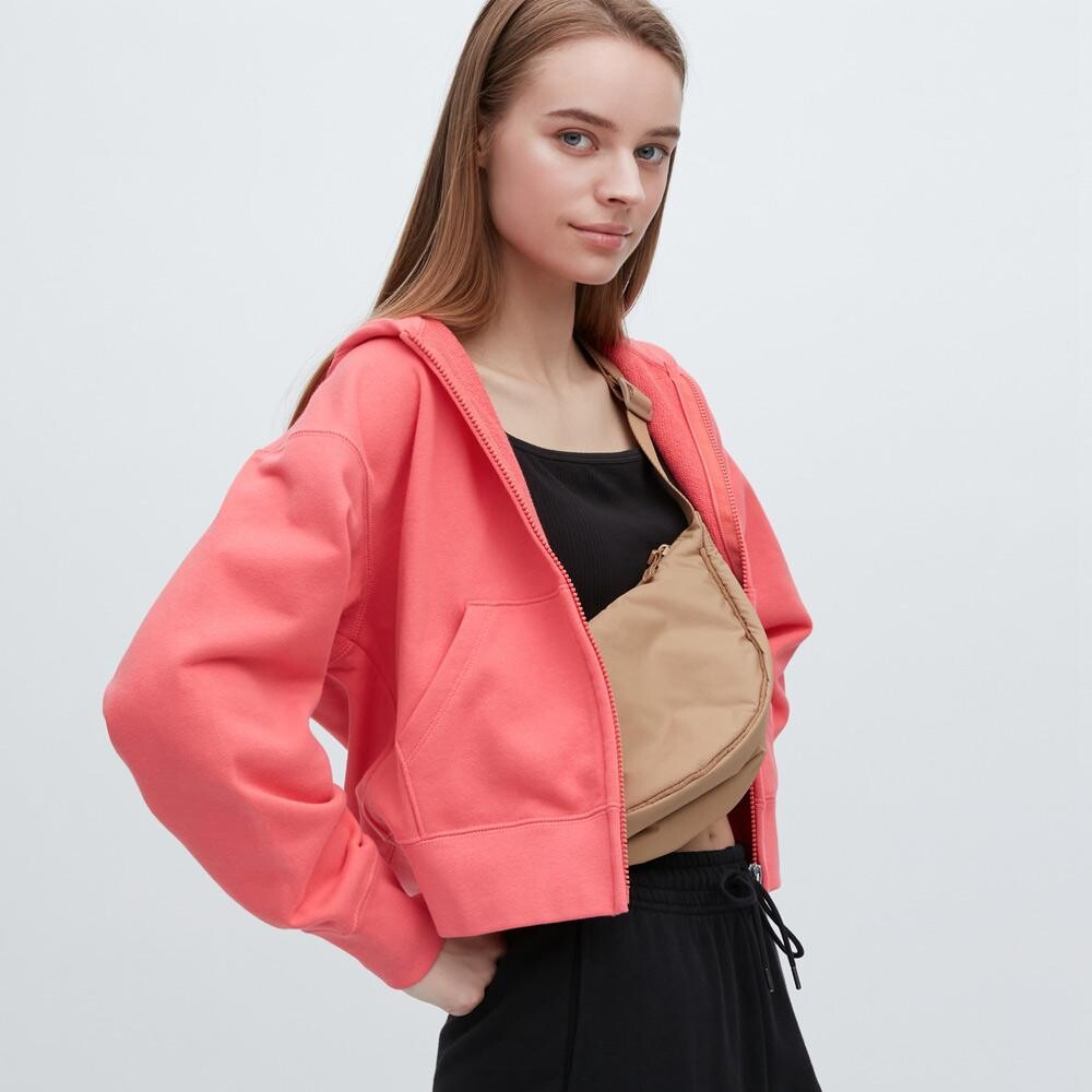 

Куртка с капюшоном Uniqlo, розовый