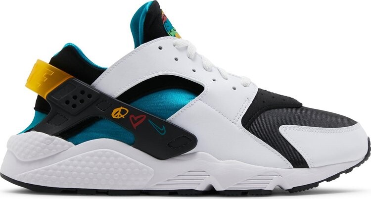 Air huarache white turquoise gold best sale