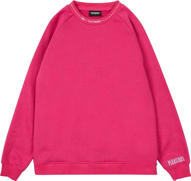 

Толстовка Pleasures Cut Here Raglan Crewneck 'Pink', розовый