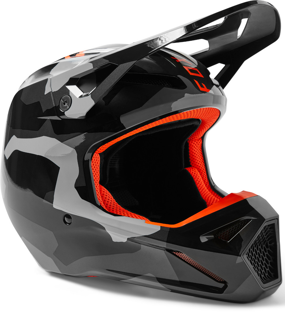Шлем FOX V1 BNKR для мотокросса, камуфляжный камуфляжный шлем one