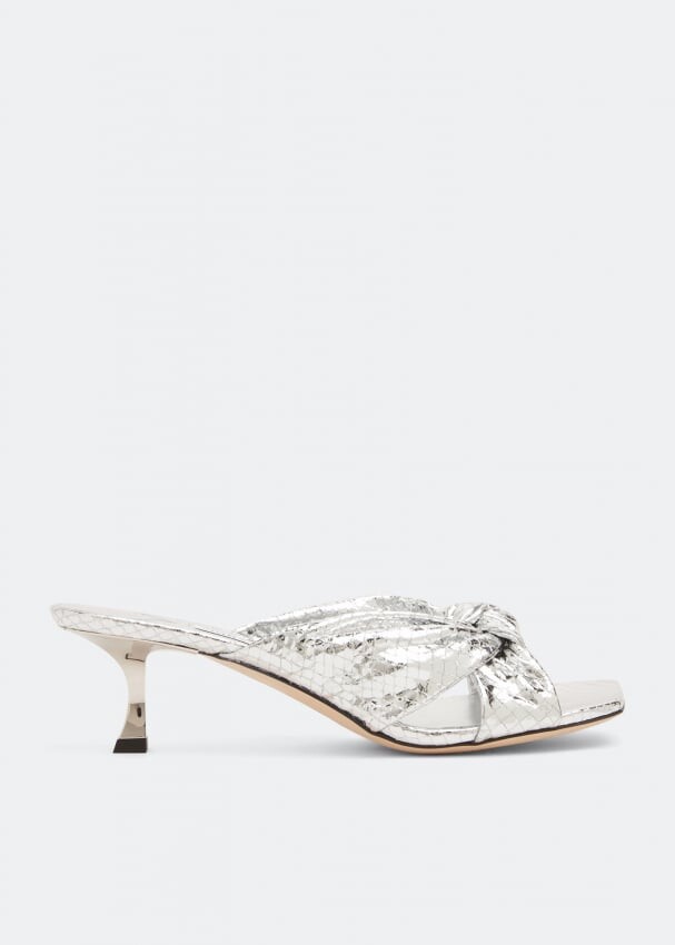 

Мюли JIMMY CHOO Avenue mules, серебряный