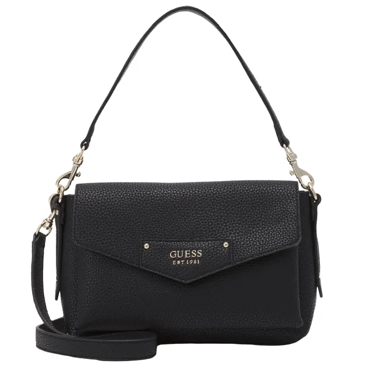 

Сумка кросс-боди Guess Eco Brenton Flap Shoulder Bag с двумя ремешками, черный