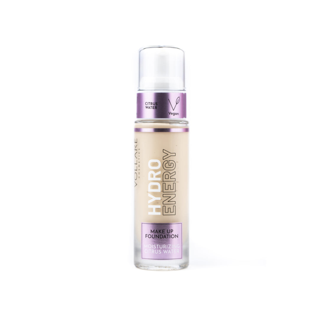 

Vollare Hydro Energy Make Up Foundation увлажняющая и бодрящая тональная основа для лица 02 Fresh Lemon 30мл
