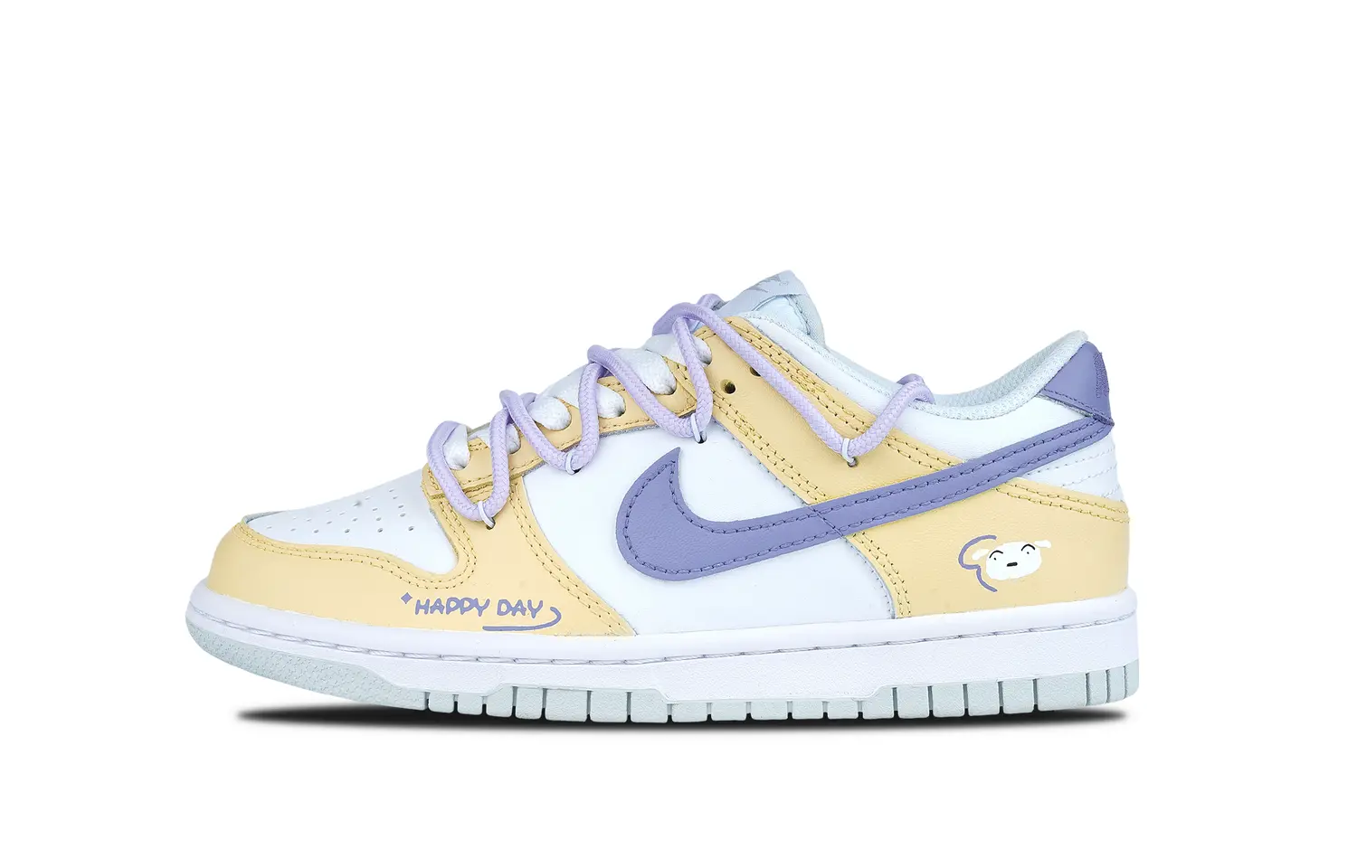 

Кроссовки Nike Dunk, желтый/белый