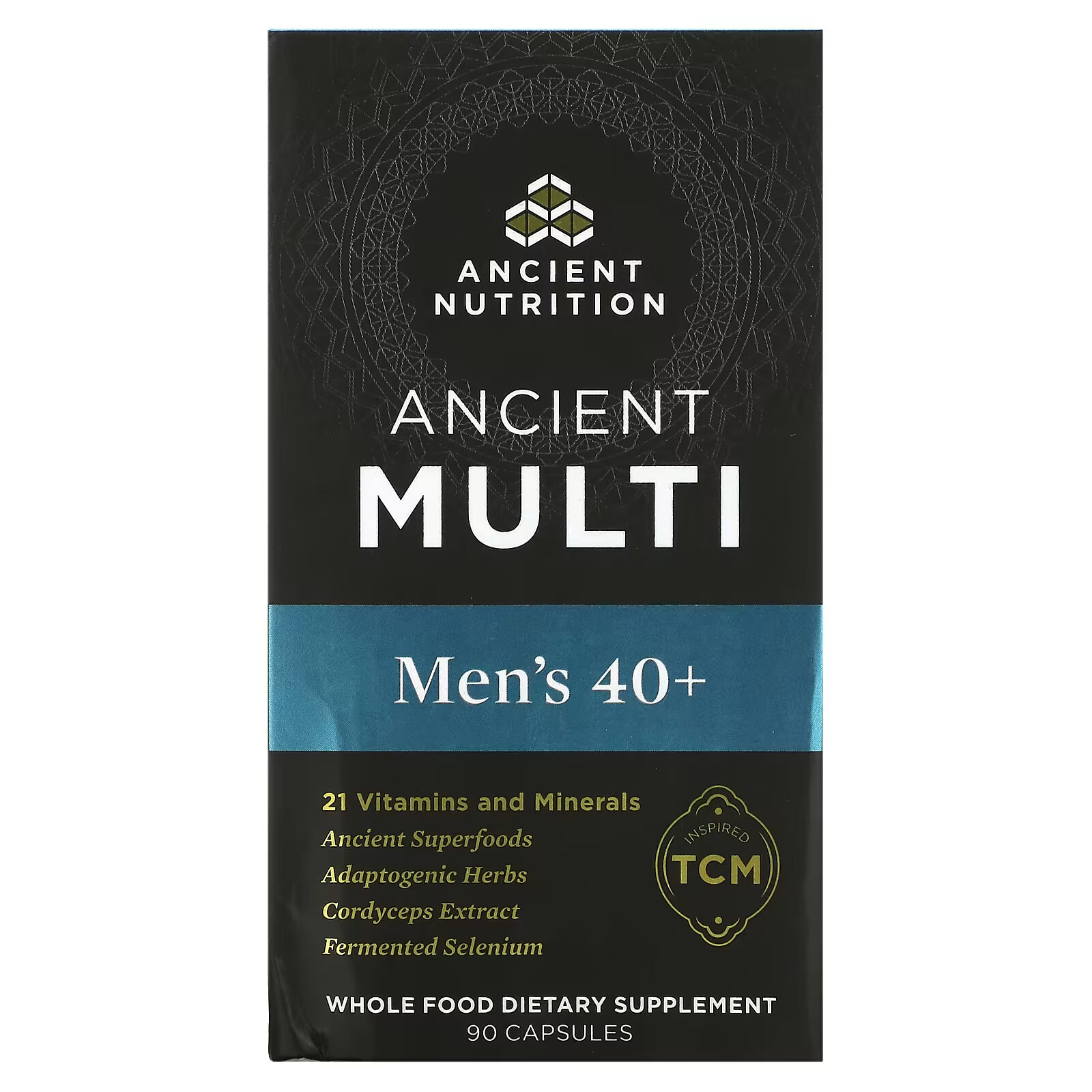 Dr. Axe / Ancient Nutrition, Ancient Multi, для мужчин от 40 лет, 90 капсул dr axe ancient nutrition ancient multi для мужчин 90 капсул