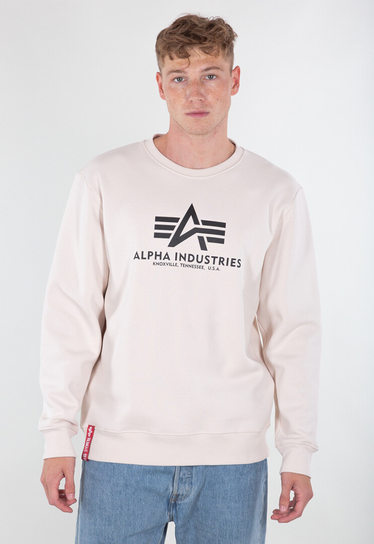 

Толстовка Alpha Industries Basic, кремовая, Бежевый