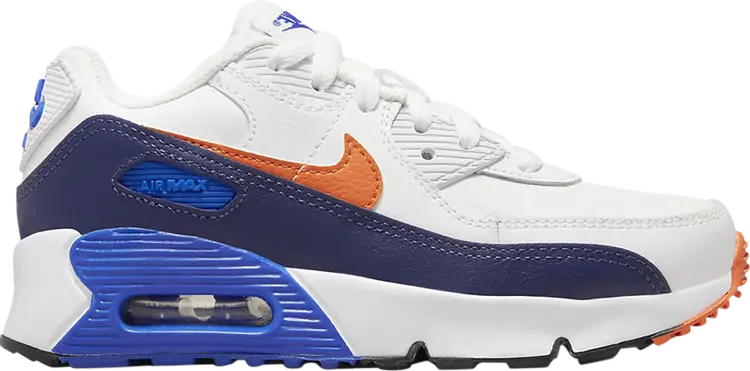 

Кроссовки Nike Air Max 90 Leather PS 'White Midnight Navy', белый