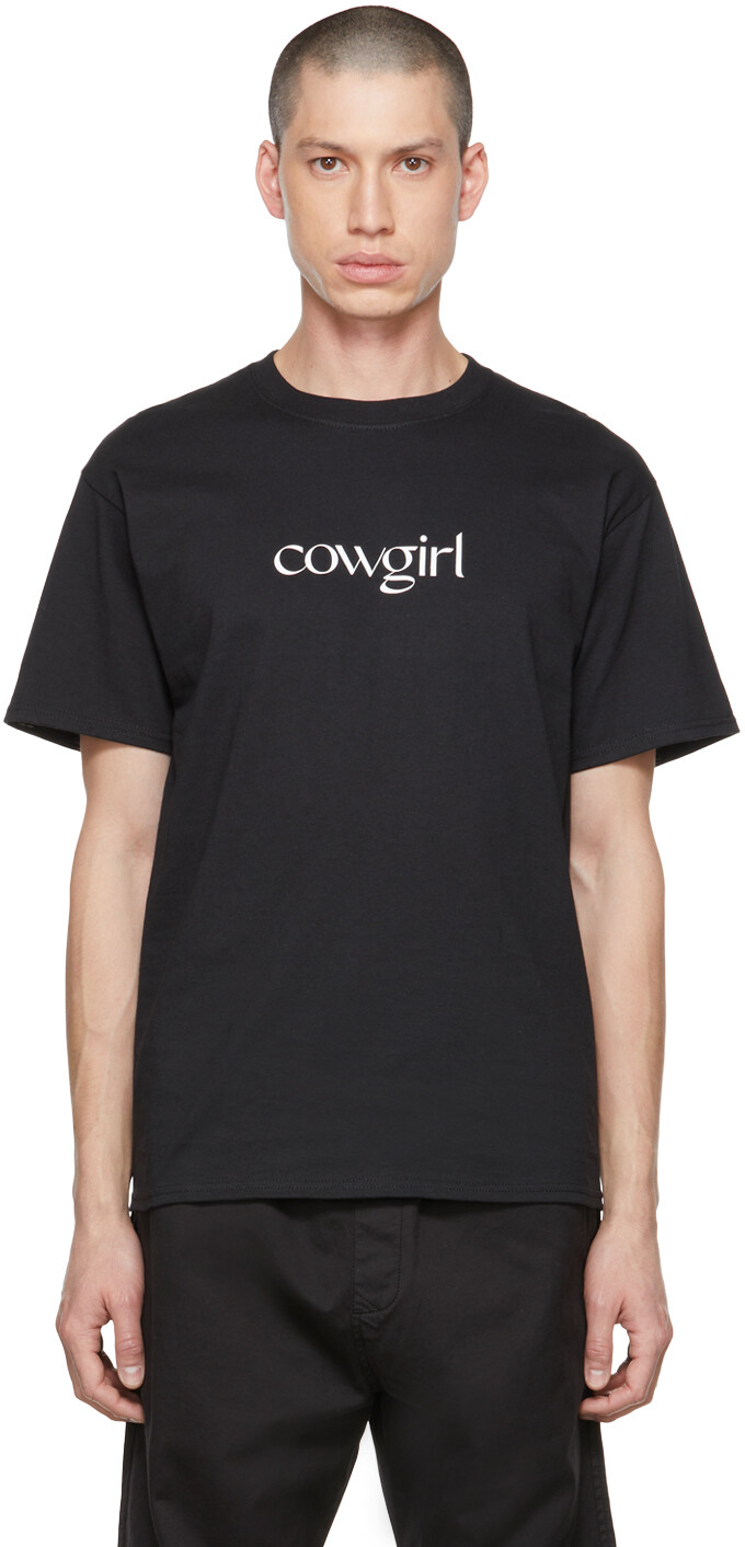 

Черная футболка с принтом Cowgirl Blue Co