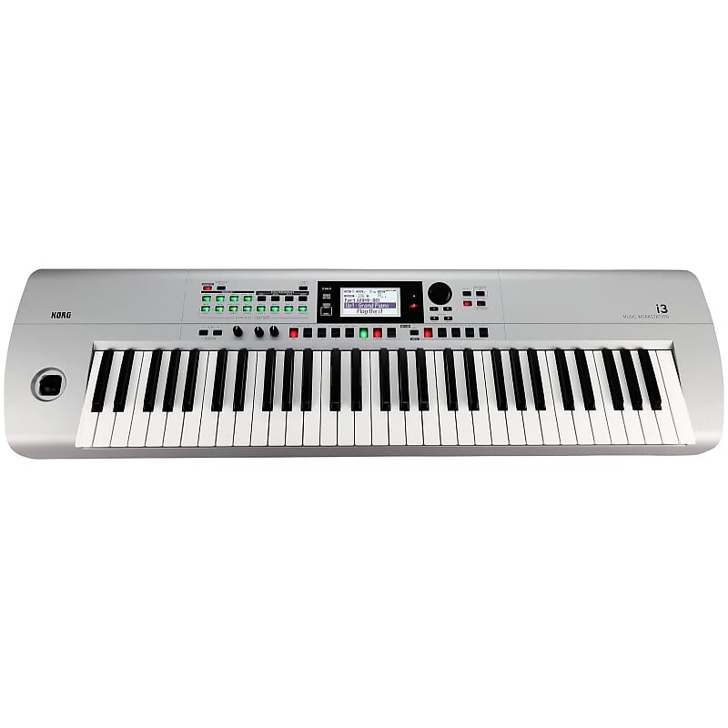 

Клавиатура Korg i3 Music Workstation Arranger, серебристая