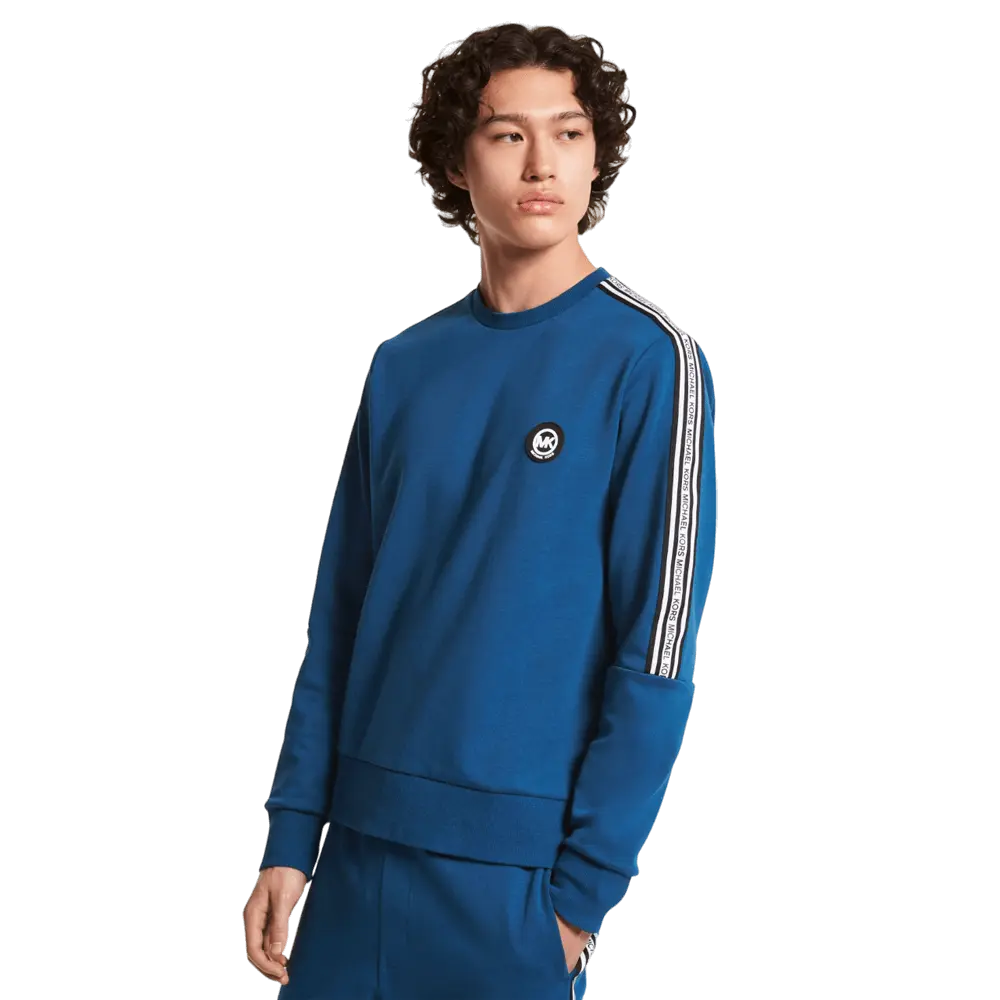 

Свитшот Michael Kors Logo Tape Cotton Blend, синий