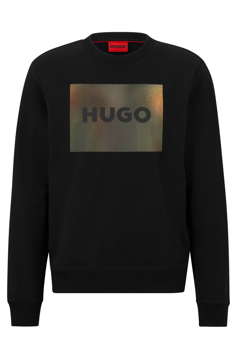 

Свитшот Hugo Boss Cotton-terry Regular-fit With Box-print Logo, черный