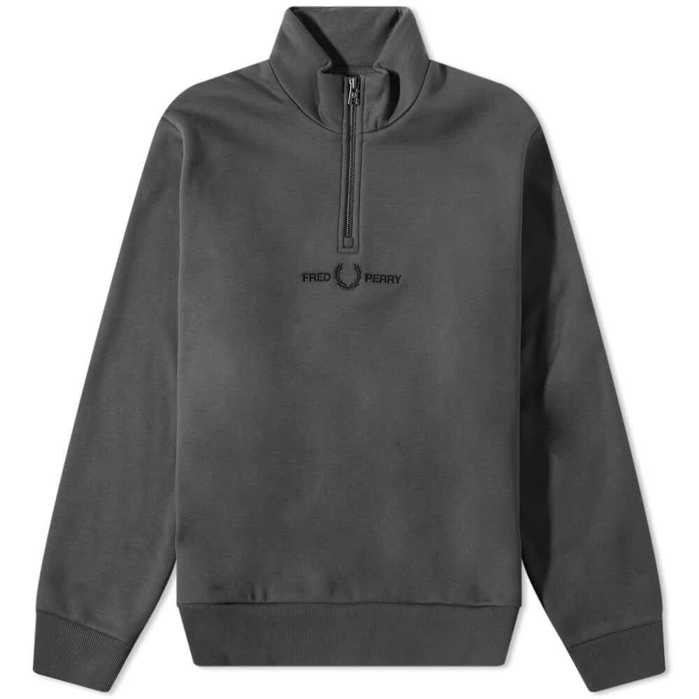 

Толстовка Fred Perry Embroidered Half Zip Sweat, Черный
