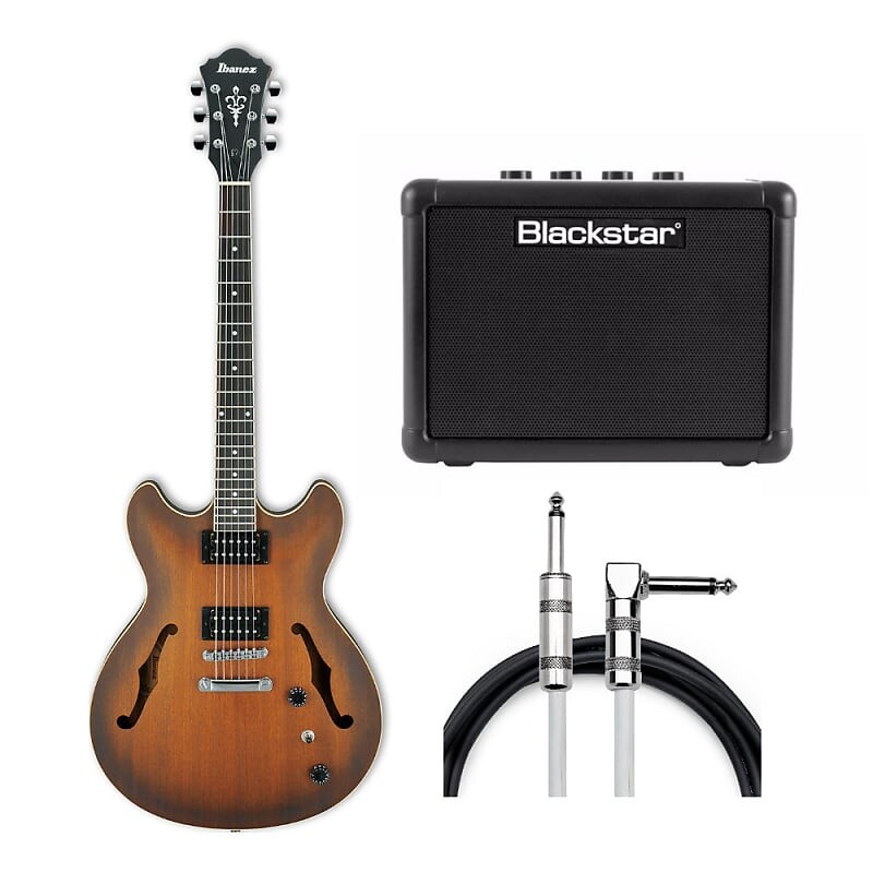

Ibanez AS53 Artcore Semi-Hollow Electric Guitar (Tabacco Flat) в комплекте с усилителем FLY3 и гитарным кабелем Ibanez AS53 Artcore Semi-Hollow Electric Guitar with Fly 3 Amp and Guitar Cable