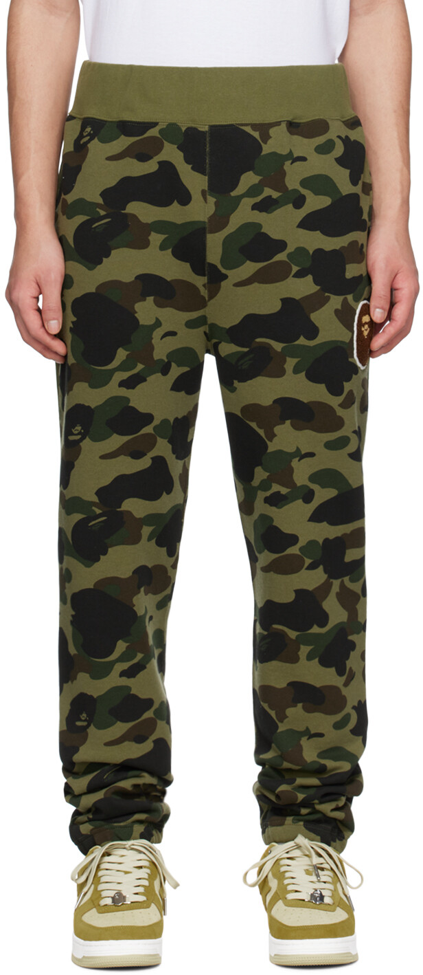 

Зеленые брюки для отдыха Ape Head BAPE, Зеленый