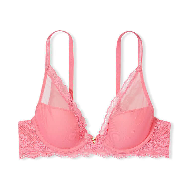 

Бюстгальтер Victoria's Secret Love Cloud Lightly Lined Plunge, розовый