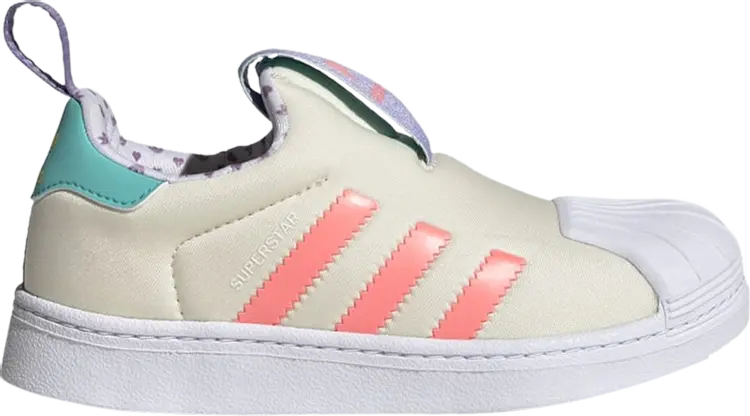 

Кроссовки Adidas Superstar 360 J 'Hearts', кремовый