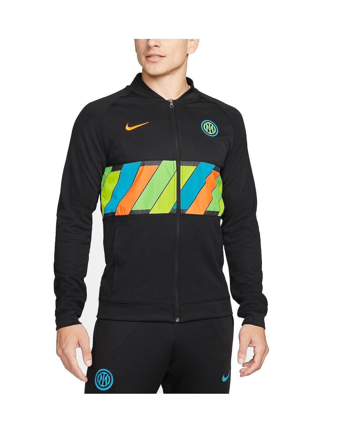 

Мужская черная куртка inter milan i96 anthem raglan с молнией во всю длину Nike, черный