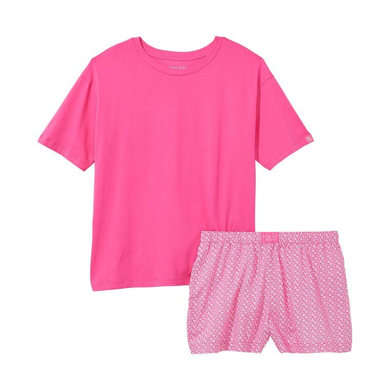 

Пижама Victoria's Secret Cotton, 2 предмета, розовый