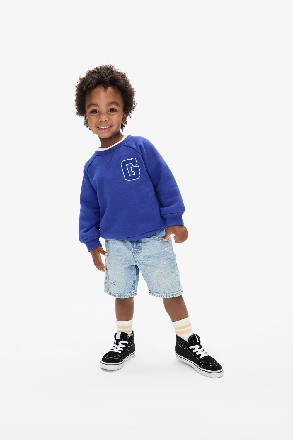 

Флисовая толстовка с логотипом Gap, синий