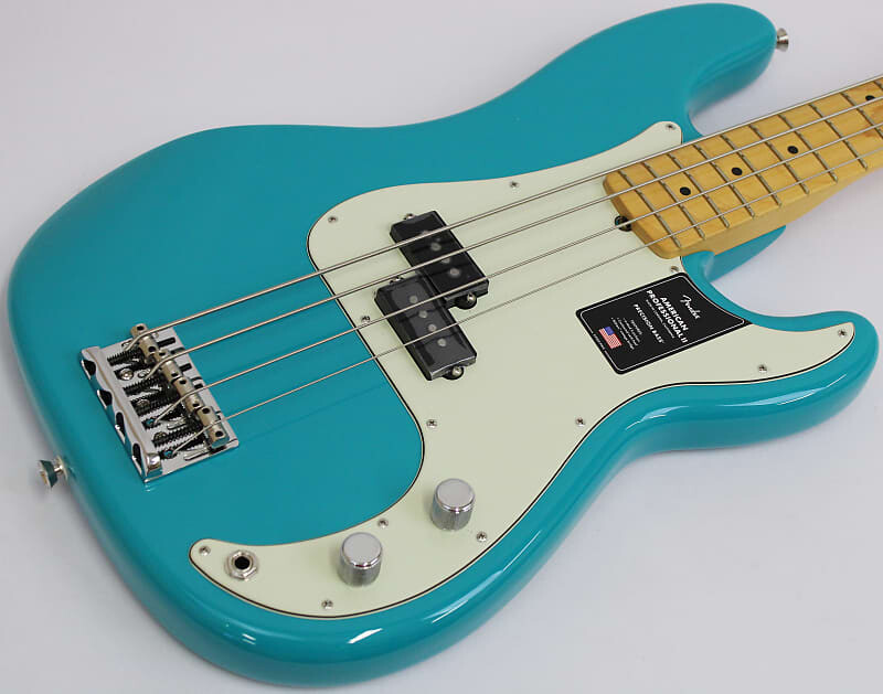 

Fender American Professional II Precision Bass, синий Майами