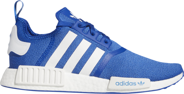 Мужские кроссовки Adidas NMD R1, синий/белый - фото