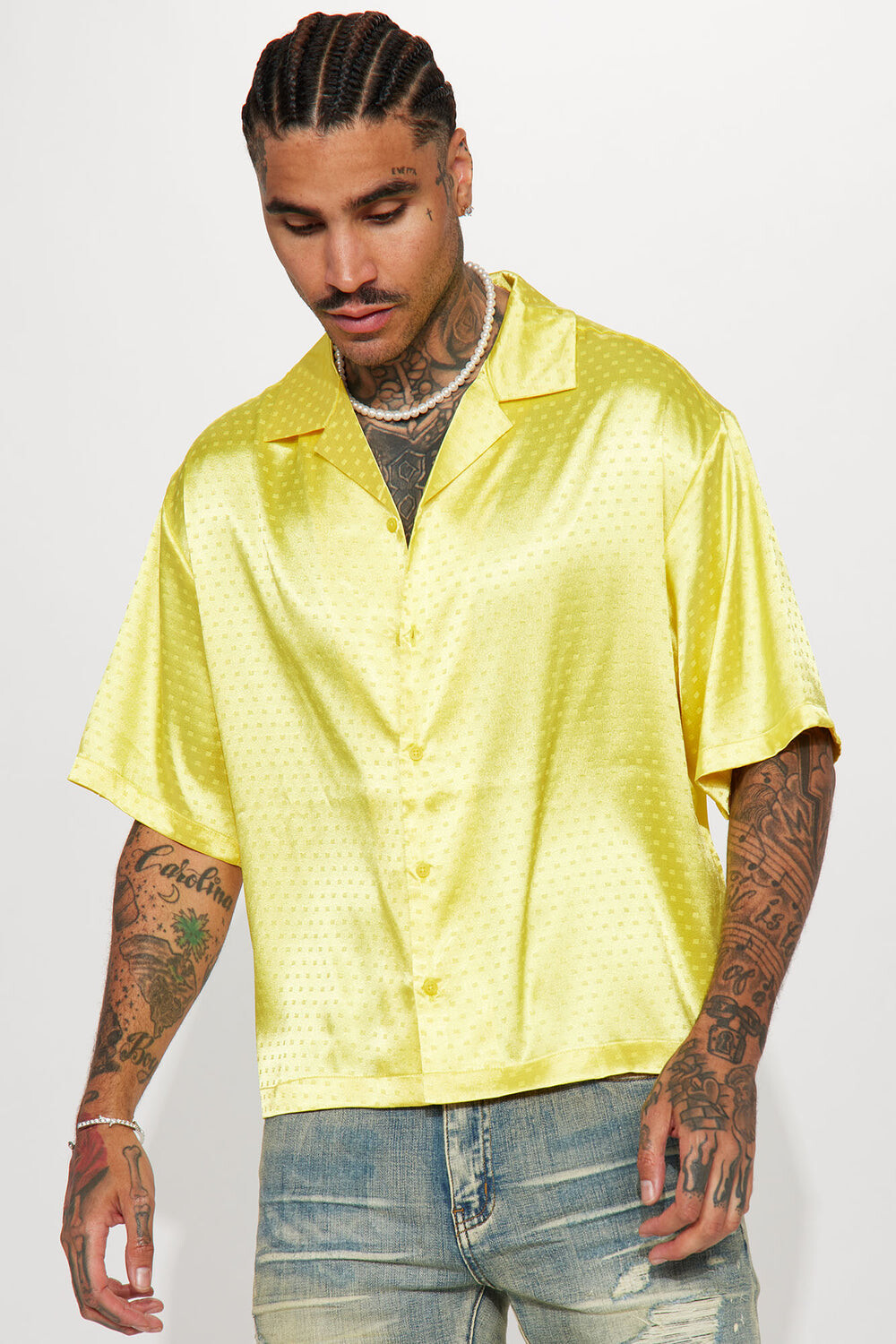 

Рубашка Fashion Nova ZDF01V320005, желтый