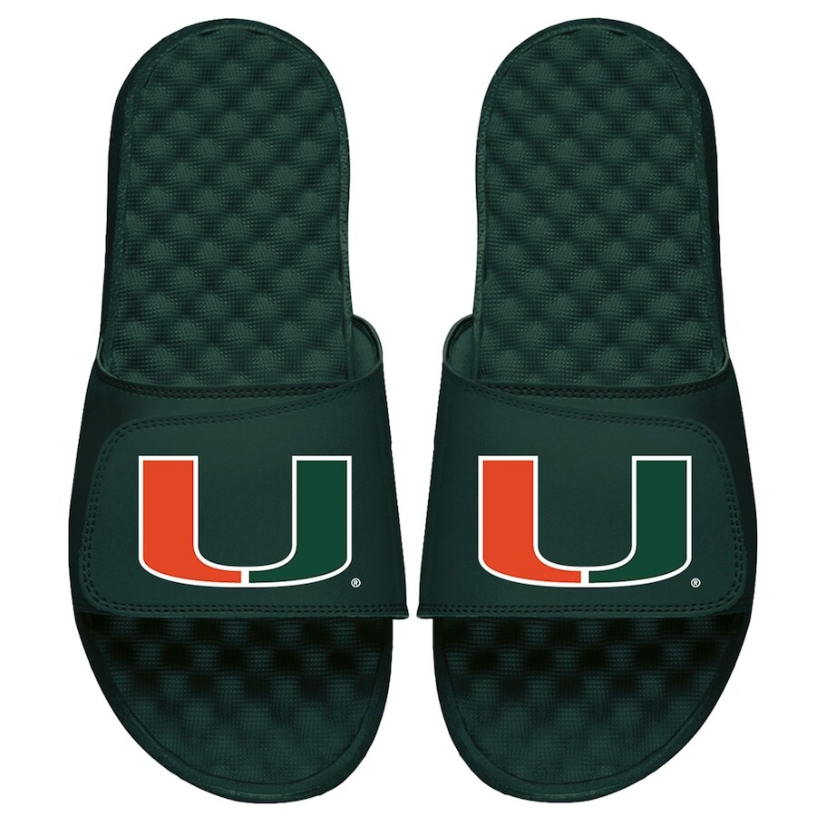 

Шлепанцы ISlide Miami Hurricanes, зеленый