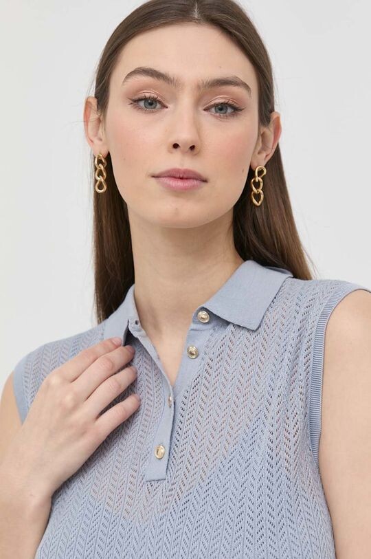 

Жилет из смесового шелка Marciano Guess, синий