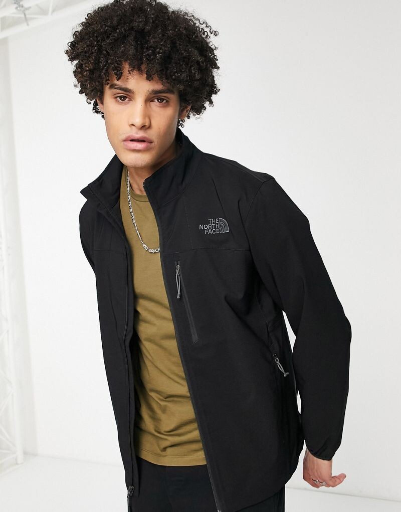 

Черная флисовая куртка на молнии The North Face Nimble