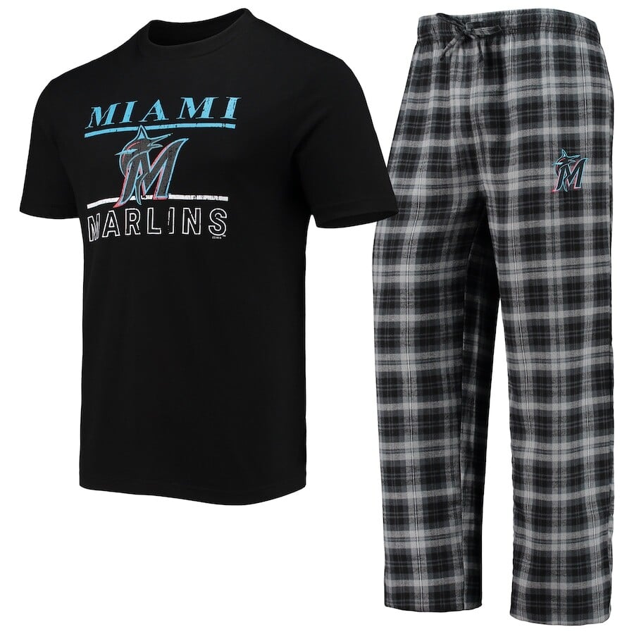 

Пижамный комплект Concepts Sport Miami Marlins, черный