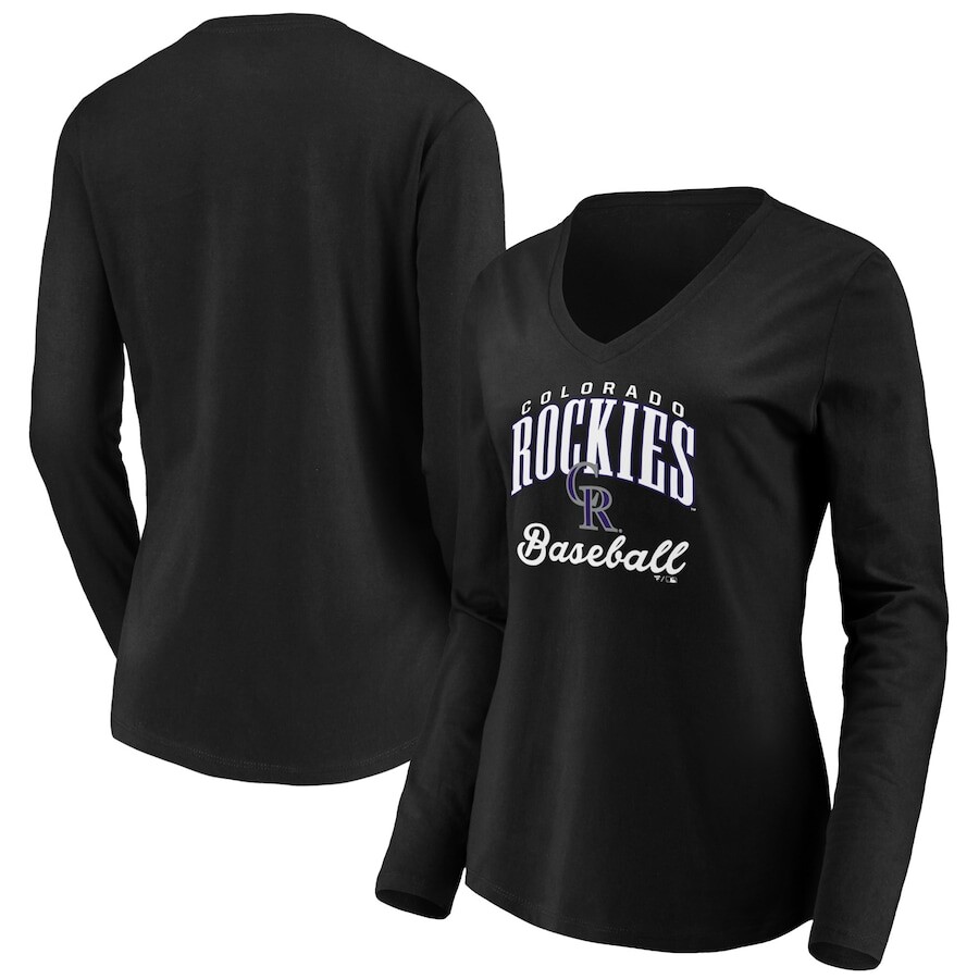

Футболка с длинным рукавом Fanatics Branded Colorado Rockies, черный