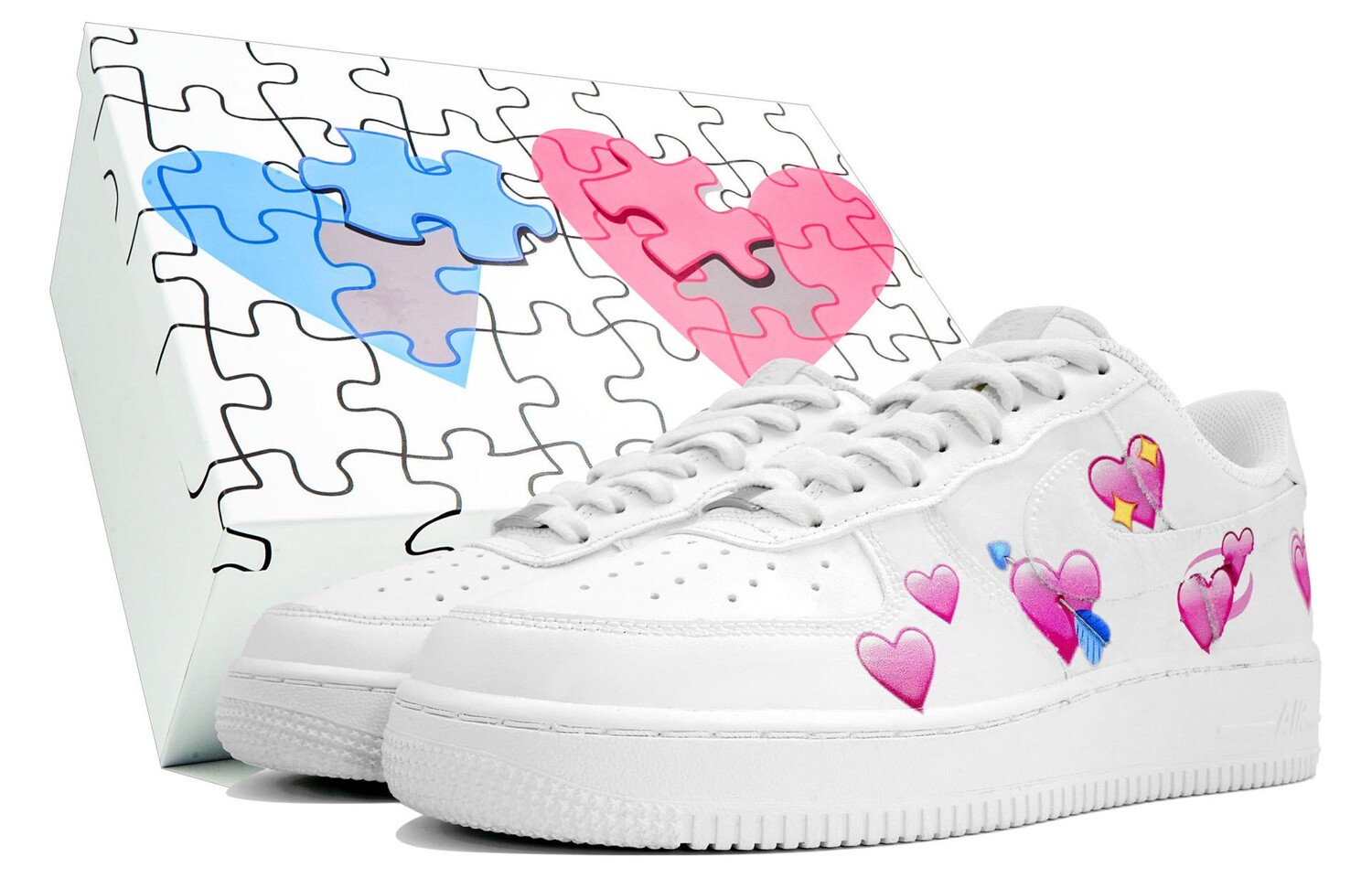 

Кроссовки Nike Air Force 1 Skateboarding Shoes Women's Low-top Pink, белый