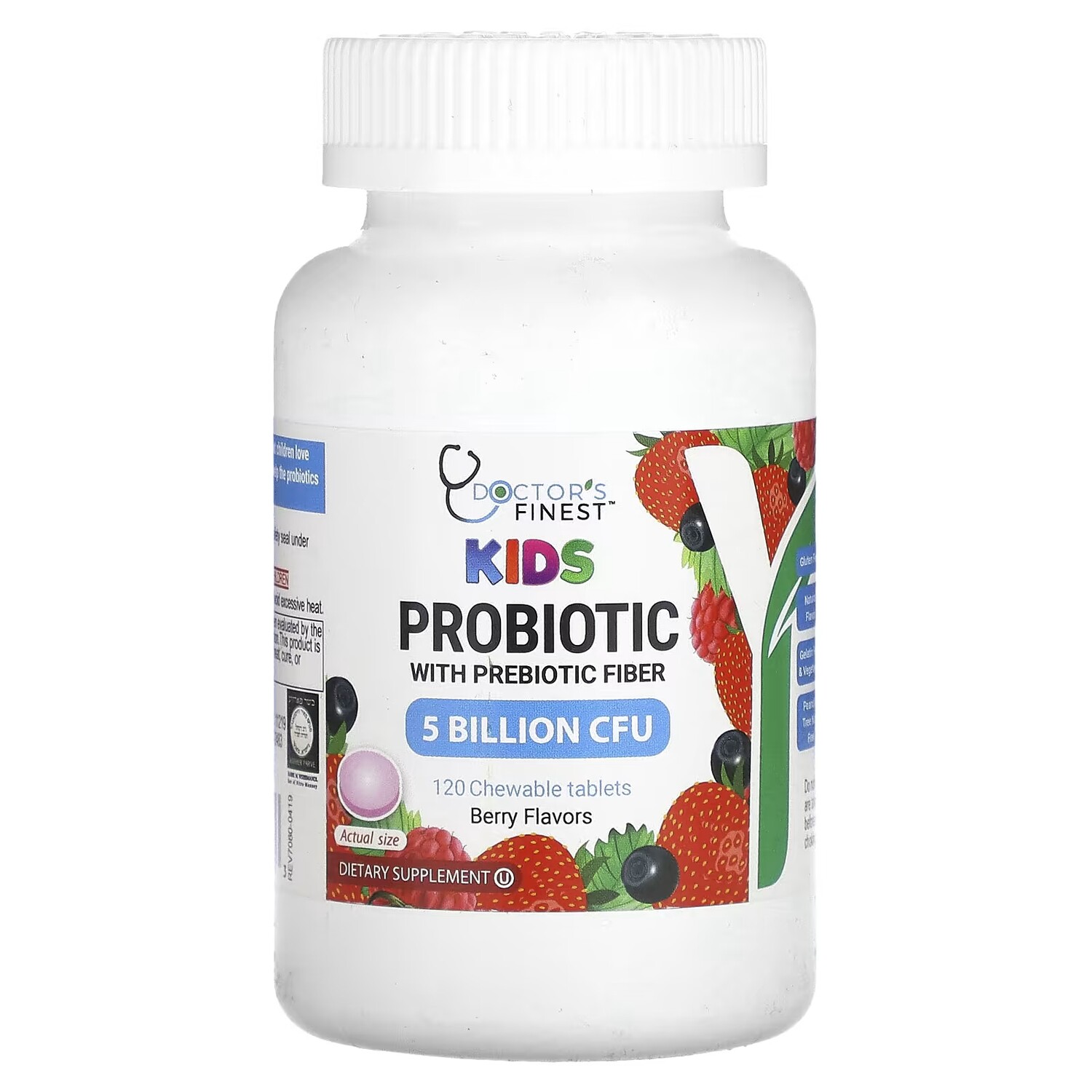 

Пробиотик Doctor's Finest Kids с клетчаткой, 120 жевательных таблеток