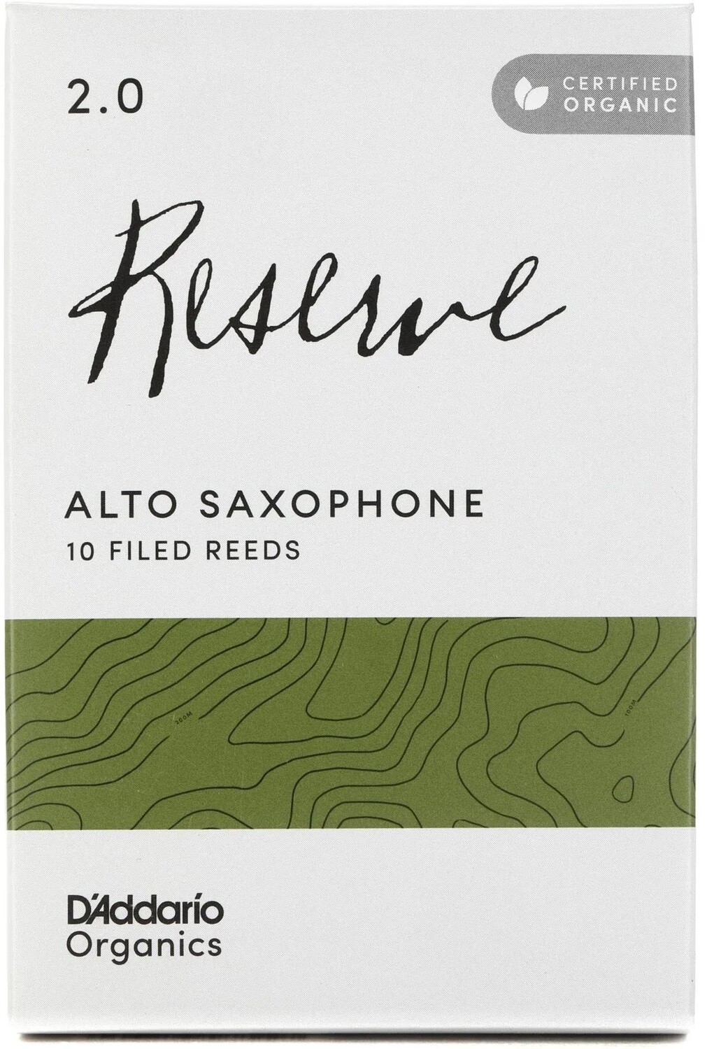 

Трости для альт-саксофона D'Addario Organics Reserve — 2,0 (10 шт.)