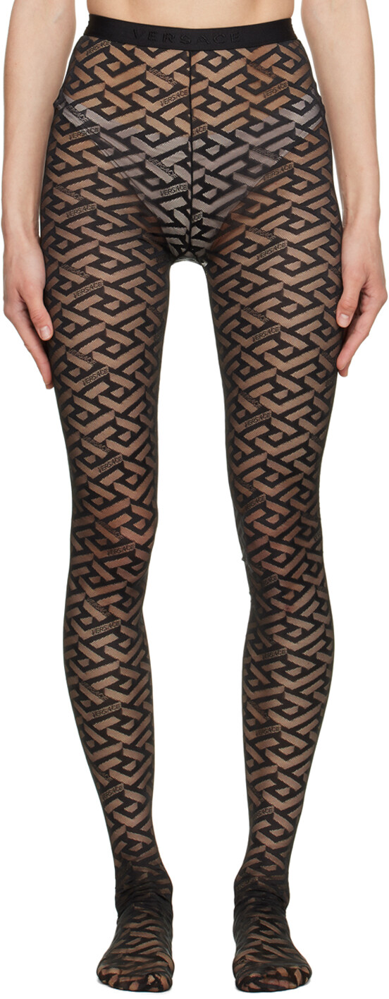 

Черные колготки 'La Greca' Versace