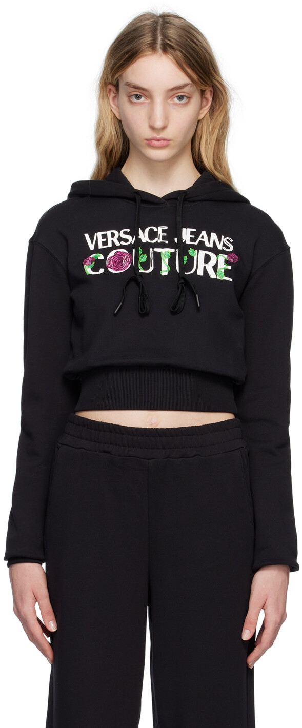 

Худи с черными розами Versace Jeans Couture, Черный