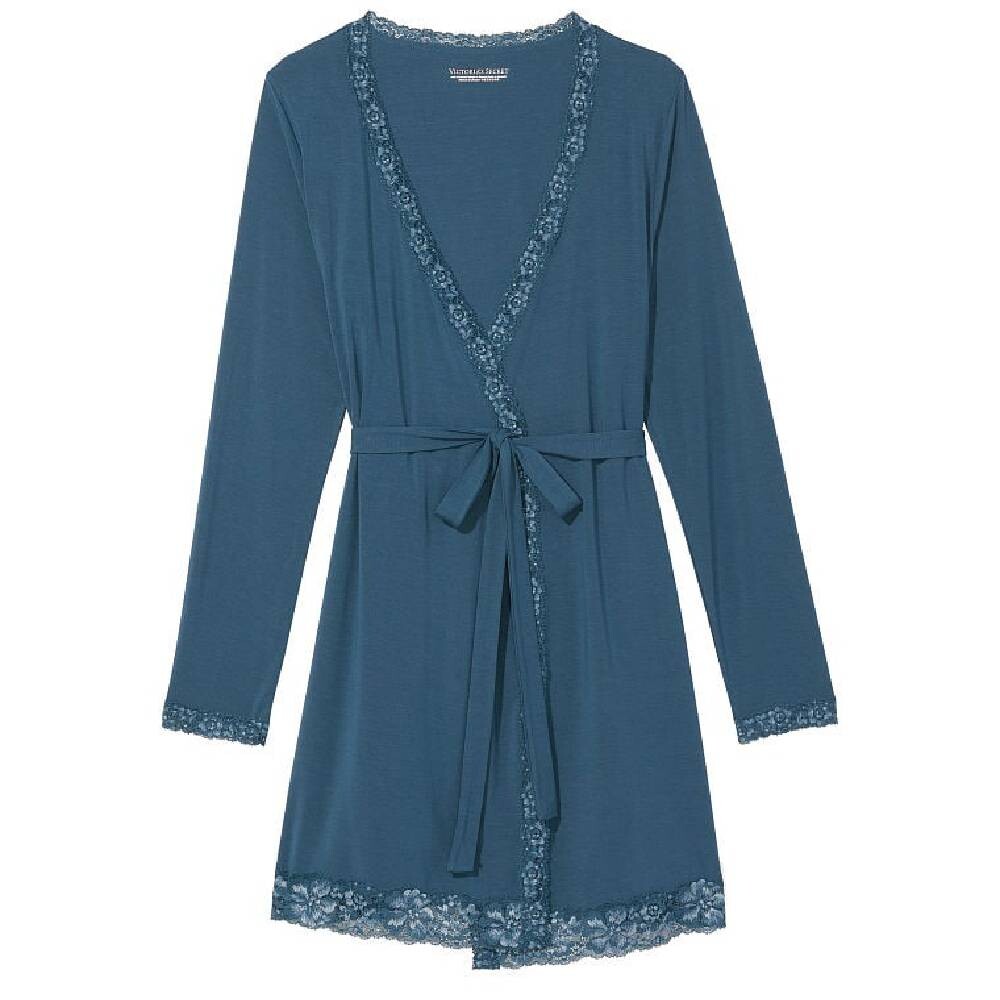 

Халат Victoria's Secret Modal Lace-Trim, cиний